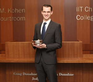 Matt McElwee, best oral advocate, National Moot Court Competition Region VIII tournament. 