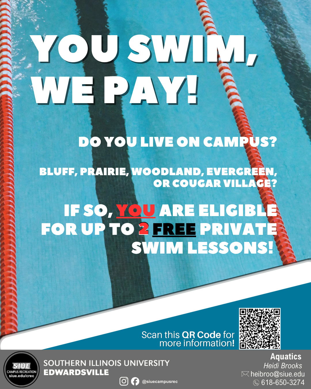 You Swim We Pay