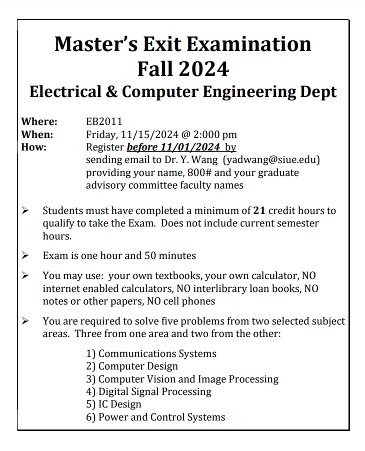 Fall 2024 Exit Exam