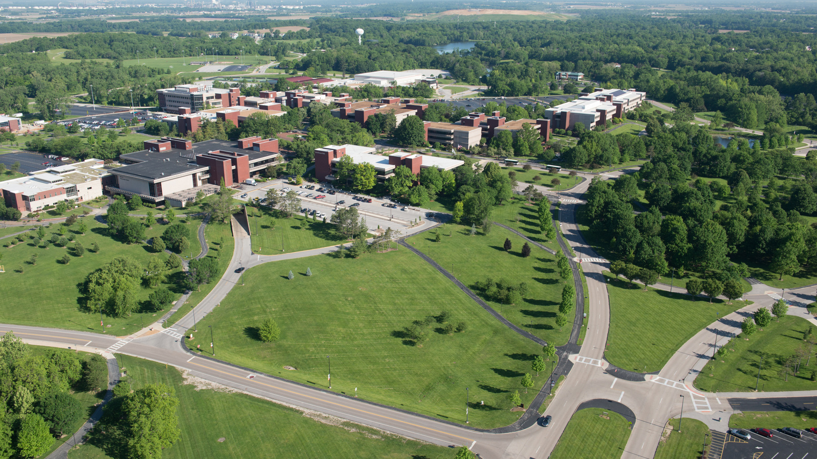 Ariel view of the SIUE campus.