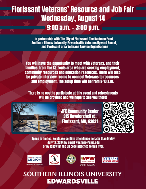 Flyer promoting the veteran job fair