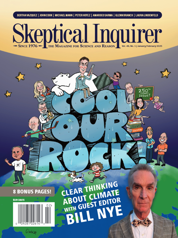 Magazine Cover of Climate story and Bill Nye