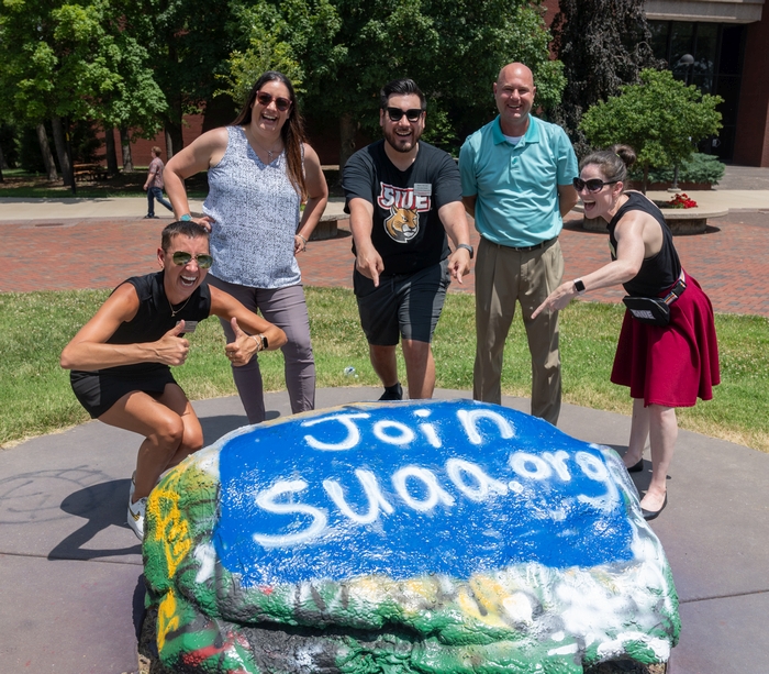 SIUE Chapter of SUAA Painted the Rock