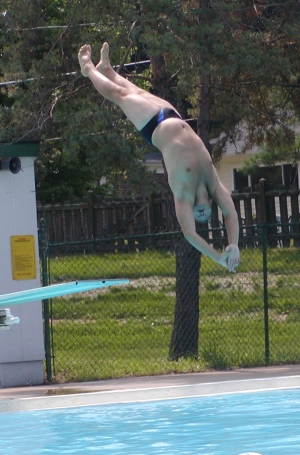 [Michael diving]