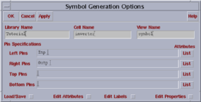 Symbol generation options